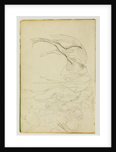 Compositional study, horse studies by Théodore Géricault