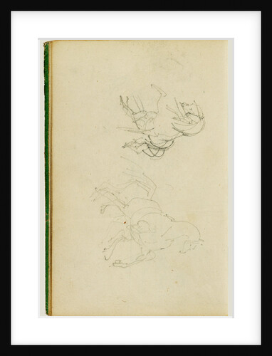 Two studies of a rearing horse by Théodore Géricault