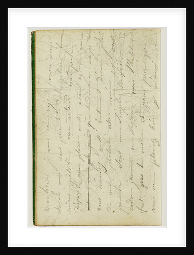 Draft letter by Théodore Géricault