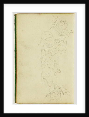 Calvary skirmish with four horsemen by Théodore Géricault