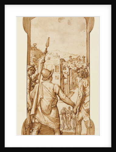 Taddeo Returns to Rome Escorted by Drawing and Spirit toward the Three Graces by Federico Zuccaro