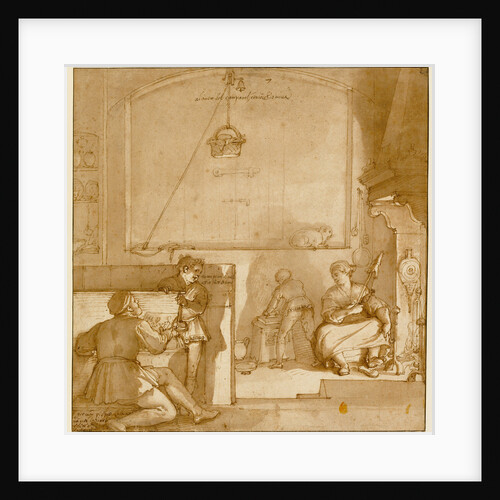 Taddeo in the House of Giovanni Piero Calabrese by Federico Zuccaro