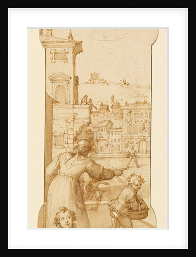 Taddeo Sent on an Errand by Calabrese's Wife by Federico Zuccaro