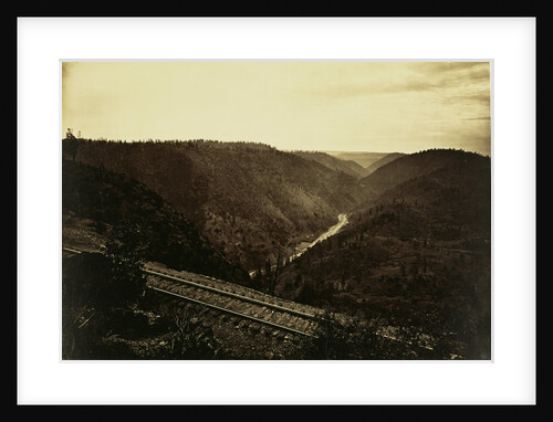 The Cañon of the American River, C.P.R.R. by Carleton Watkins