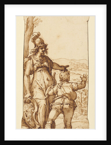 Pallas Athena Shows Taddeo the Prospect of Rome by Federico Zuccaro