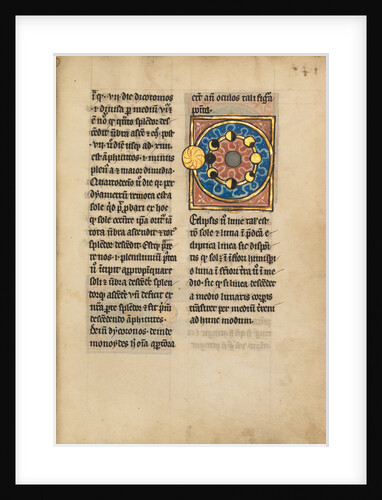Diagram with the Sun and the Phases of the Moon by Anonymous