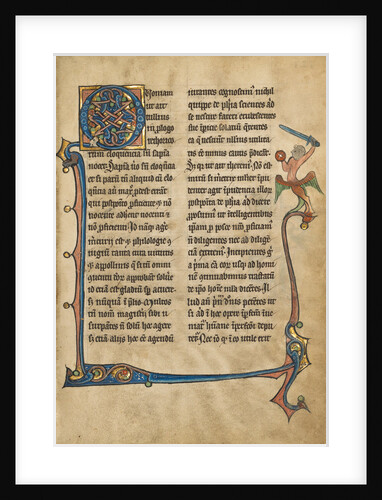 Decorated Initial Q by Anonymous
