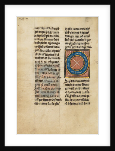 Diagram with Seven Signs of the Zodiac by Anonymous