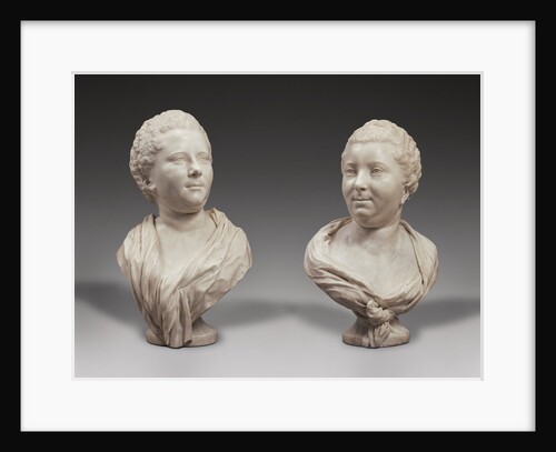 Busts of Two Sisters by Jean-Baptiste Pigalle