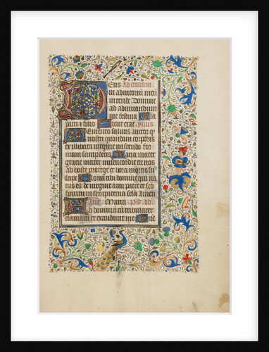 Decorated Text Page by Anonymous