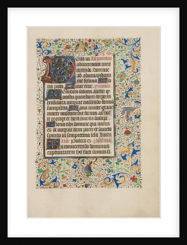 Decorated Text Page by Anonymous