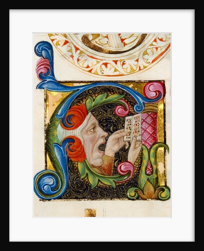Initial A: A Man Singing by Anonymous