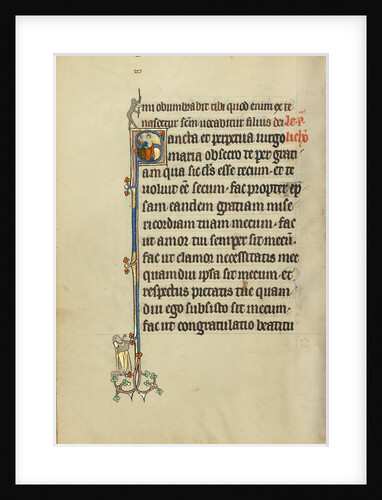 Initial S: The Virgin and Child by Anonymous
