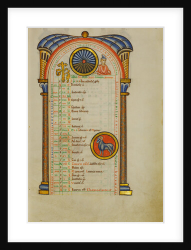 A Youth, Zodiacal Sign of Aries by Anonymous