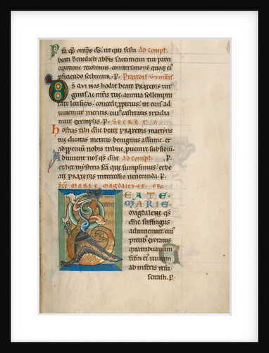 Decorated Initial B by Anonymous