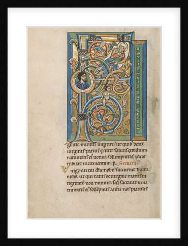 Initial F: The Birth of the Virgin by Anonymous