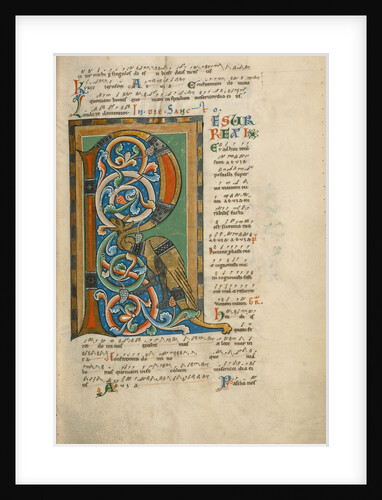 Decorated Initial R by Anonymous