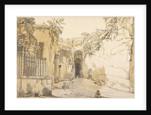 The Entrance to the Grotto at Posilipo by Claude-Joseph Vernet