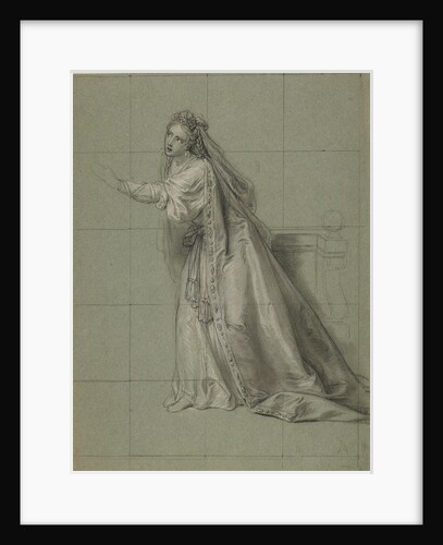 Study of a Woman (Rodugune) Turned toward the Left by Charles-Antoine Coypel