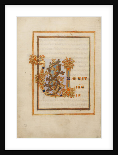 Decorated Initial V by Anonymous