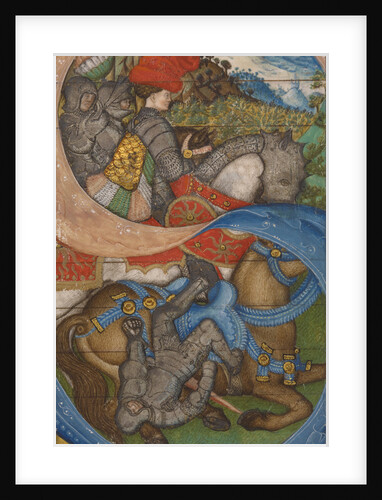 Initial S: The Conversion of Saint Paul by Pisanello