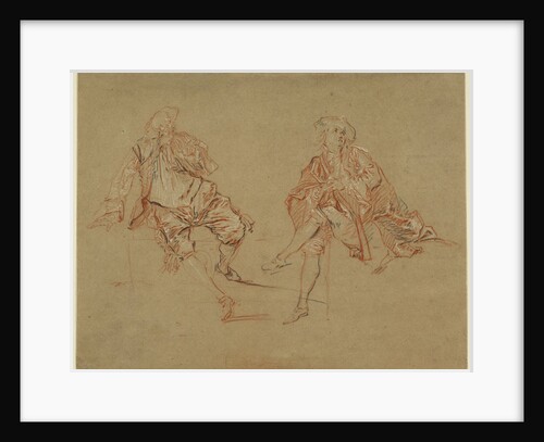 Two Seated Men by Nicolas Lancret