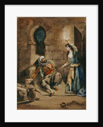 Episode from The Corsair by Lord Byron by Eugène Delacroix
