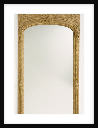 Antique frame with modern mirror glass by Anonymous