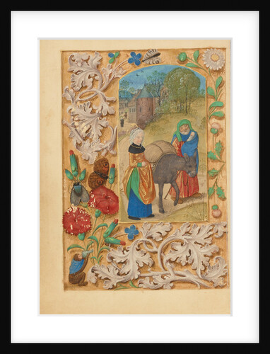 The Flight into Egypt by Master of the Dresden Prayer Book