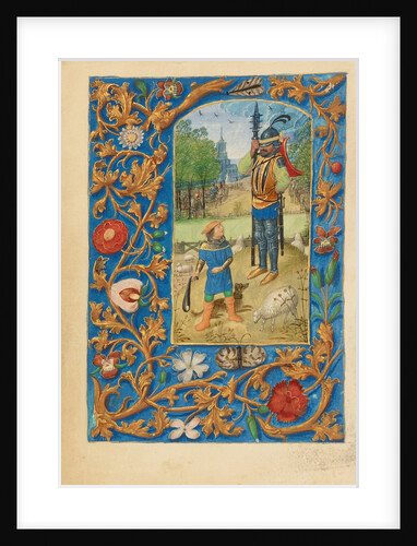 David and Goliath by Master of the Dresden Prayer Book