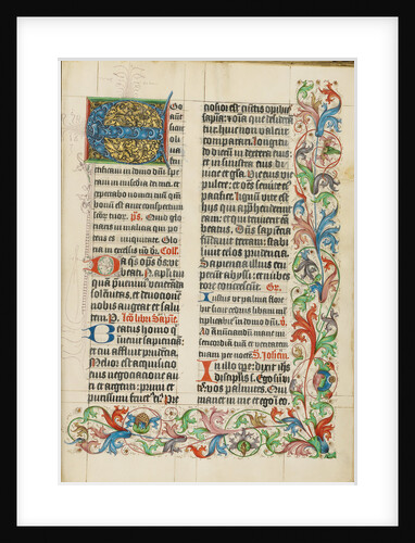 Decorated Initial E by Anonymous