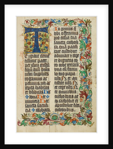 Decorated Initial T by Anonymous