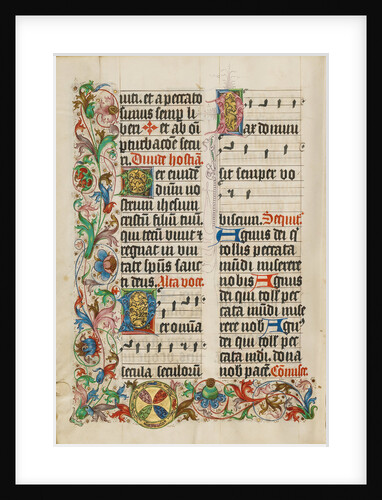 Decorated Text Page by Anonymous