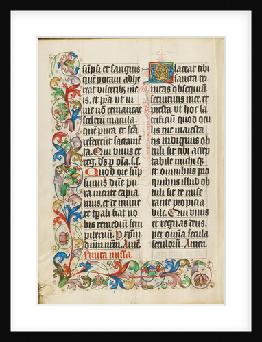 Decorated Text Page by Anonymous
