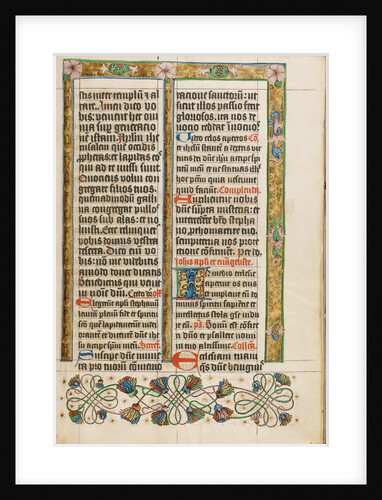 Decorated Text Page by Anonymous