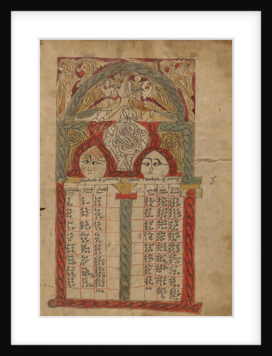 Canon Table Page by Anonymous