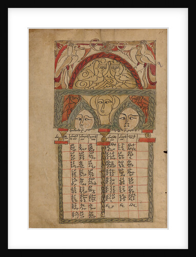 Canon Table Page by Anonymous