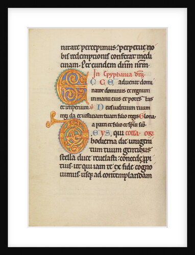 Decorated Initial E, Decorated Initial D by Anonymous