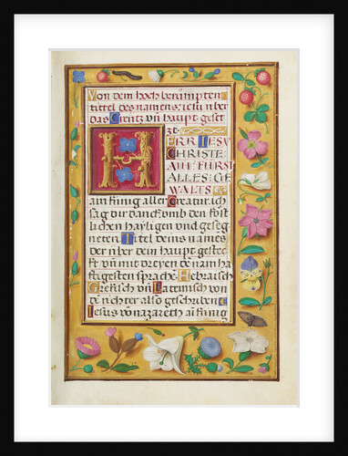 Decorated Text Page by Anonymous