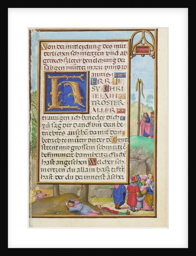 Border with Moses and the Brazen Serpent by Simon Bening