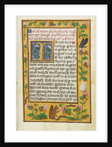 Decorated Text Page by Anonymous