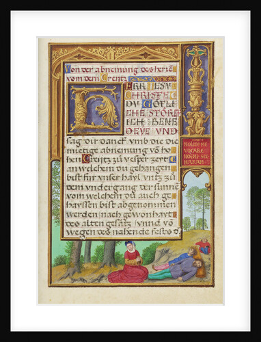 Border with Naomi Grieving the Loss of Her Family by Simon Bening