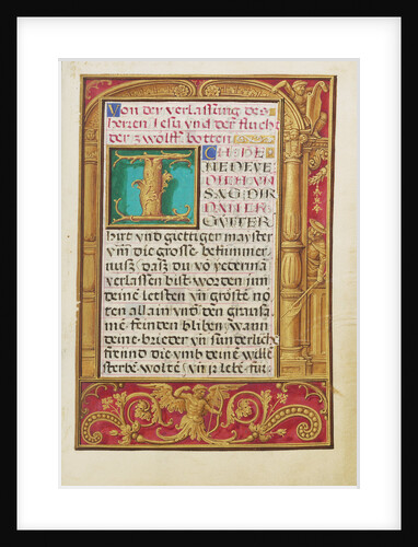 Decorated Text Page by Anonymous