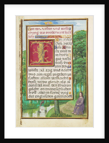 Border with Christ in the Wilderness by Simon Bening