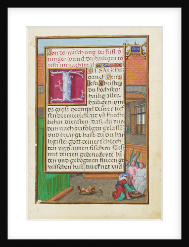 Border with Abraham Washing the Feet of the Three Angels by Simon Bening