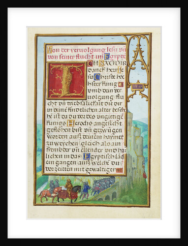 Border with Michal Helping David to Escape from Saul by Simon Bening