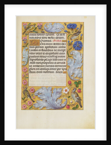 Decorated Text Page by Anonymous