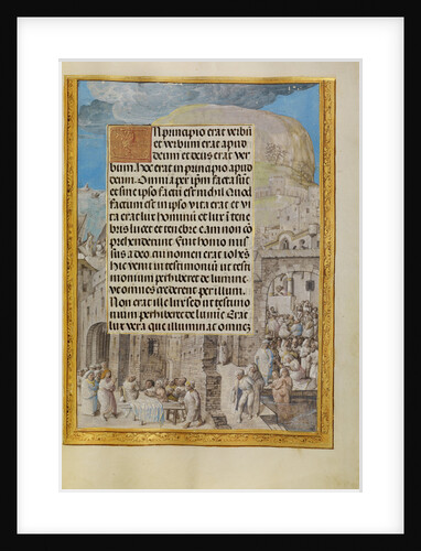 Border with Scenes from the Life of Saint John by Master of the Lübeck Bible