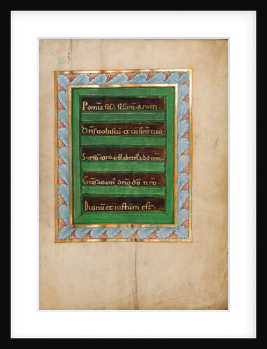 Decorated Incipit Page by Anonymous