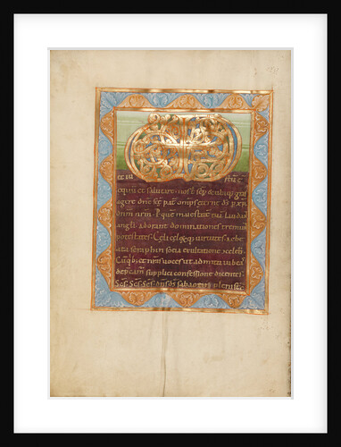 Decorated Incipit Page with Vere Dignum Monogram by Anonymous